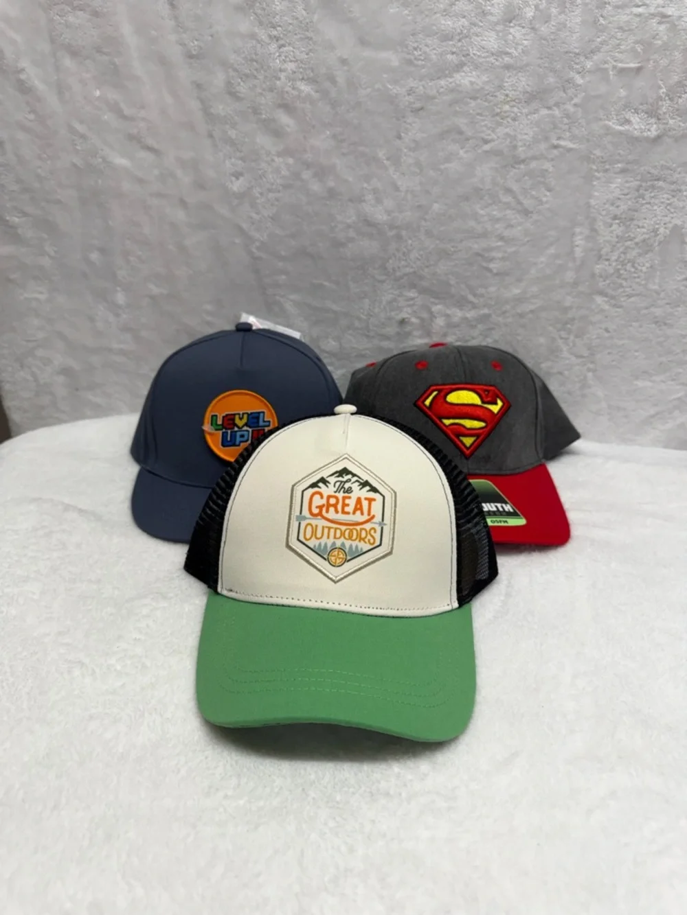 Kids Adjustable Hats 3 Pack Caps Youth Casual Everyday